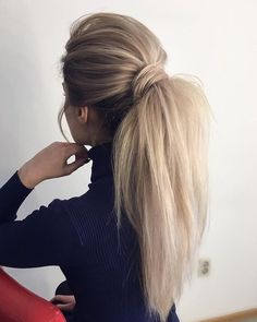 Cute Ponytail Hairstyles, Wavy Ponytail, Cute Ponytails, Winter Hairstyles, Great Hair, Ponytail Hairstyles