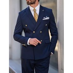 Cheap Suits, Evening Suit, Style Bleu, Suits Wedding, Navy Man, Style Formal, Tuxedo Suit, Formal Business, Men’s Suits