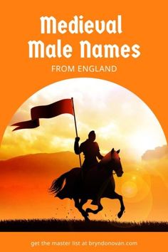 the cover of medieval male names from england