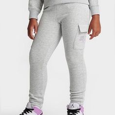 Brand New With Tags Jordan Girls Light Gray Heather Sweatpants Retail $50 Boys Grey Sweatpants, Jordan Sweat, Camo Sweatpants, Lines For Girls, Girl Sweatpants, Jordans Girls, Boys Joggers, Nike Sweatpants, Black Sweatpants