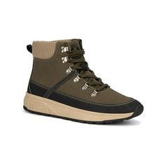 Manufacturer: Reserved Footwear Size Origin: US Style Type: Ankle Boots Collection: Reserved Footwear Closure: Material: Man Made Fabric Type: Man Made Sku: BH5737362 Size: 8.  Color: Green.  Gender: male.  Age Group: adult. Casual Mid-top Waterproof Winter Boots, Casual Mid-top Waterproof Boots For Winter, Khaki Round Toe Sneakers For Fall, Fall Khaki Sneakers With Round Toe, Khaki Lace-up Winter Boots, Casual Waterproof Khaki Boots With Round Toe, Winter Brown Mid-top Hiking Boots, Casual Khaki High-top Boots, Casual Mid-top Winter Boots