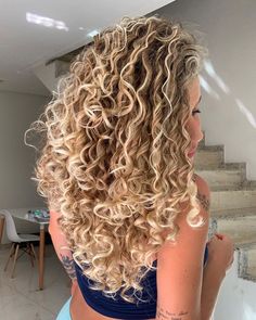 Long Curly Haircuts, Hair Foils, Bounce Curl, Dyed Curly Hair, Natural Curly Hair Cuts, Orange Marmalade