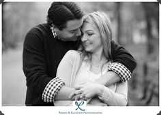 a man and woman embracing each other in black and white with the caption's logo above them