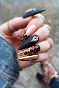 Nagellack Trends, Hard Nails, Leopard Nails, Animal Print Nails, Nail Swag, Press Ons, Glam Nails, Beach Nails, Elegant Nails