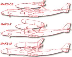 four different types of airplanes are shown in red ink, and each is labeled with the name maks - t