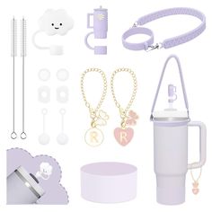 PRICES MAY VARY. Stanley Cup Accessories: Includes 1pc Water Bottle Sling, 2 straw caps, 2 square spill stoppers and 2 round lid leak stoppers, 2 pcs cute straw cover, 2pcs butterfly letter charms, 2pcs straw cleaning brush, 1pc silicone sleeve Applicable Size: Fits 9-10 mm (0.40 in) wide Quencher straws and 30, 40 oz Stanley Quencher Silicone Material: Made of food-grade silicone, without odor, durable, easy to clean, wash it with your hands and dishwasher safe Protect Your Stanley Cup: Straw c Stanley Iceflow, Stanley Adventure, Straw Covers, Bottle Sling, Straw Cover, Cup Accessories, Bottom Of The Bottle, Stanley Quencher, Letter Charm