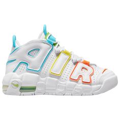 Rainbow Nikes, Nike Uptempo, Nike App, Nike Air More Uptempo, Nike Air More, Rainbow Shoes, European Shoes, Nice Jewelry, Xmas List