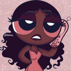 a cartoon character holding a cell phone to her ear with the words total diva on it