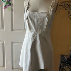 Gorgeous White Dress With Asymmetrical Hemline Size M Purchased On Dollskills Never Worn For The Misfits And Leg It’s Would Look Great With A Black Harness Black Harness, The Misfits, Current Mood, A Black, Looks Great, Colorful Dresses, White Dress, Color White, Mini Dress