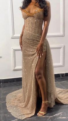 Wholesale Elegant Formal Wear Dresses Strapless Champion Sequin Long Prom Dress Slit Evening Gown Prom Dress Inspo, Classy Prom, Prom Inspiration, African Prom Dresses, Sparkly Prom Dresses, Gorgeous Prom Dresses, Prom Girl Dresses, Senior Prom Dresses, Classy Prom Dresses