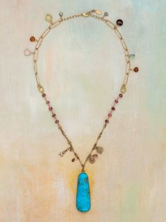 Sterling Silver, 14k Yellow Gold, 18k Yellow Gold Turquoise, Citrine, Quartz, Garnet, Tourmaline, Labradorite Necklace Length: 19"-20" Pendant Size: 2" All Stones May Vary in Size, Shape and Color Ethically Handcrafted in Ojai, California Jes Maharry Jewelry, Ojai California, Labradorite Necklace, Labradorite Necklaces, Cuff Rings, Charm Earrings, Necklace Length, Citrine, Ring Earrings