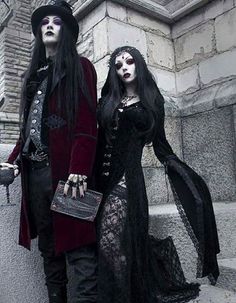 Afro Goth, Vampire Clothes, Goth Glam, Goth Look, Goth Wedding