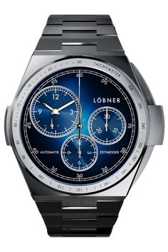 2023 marks LÖBNER’s launch as a modern German luxury watch brand, exclusively at BUCHERER. The brand is inspired by an... extraordinary story of historic world records and rapid timekeeping in motor racing. LÖBNER automatic chronographs with decentralised time display and patented crown protection have been developed according to the highest German quality standards. LÖBNER swissmade movements are fine-tuned in Germany and each LÖBNER watch assembled by hand in Glashütte/Saxony. Paper Watch, Sky Dweller, Watch Winders, Sea Dweller, Ulysse Nardin, Luxury Watch Brands, Saxony, Pre Owned Rolex, Motor Racing