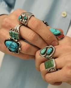 Sterling silver Size: Approx. 7 Vintage Sterling Silver Turquoise Ring With Polished Finish, Classic Turquoise Ring For Collectors, Classic Turquoise Rings Collectible, Heirloom Silver Turquoise Ring, Retro Silver Ring Jewelry, Vintage Silver Turquoise Ring With Polished Finish, Vintage Turquoise Ring With Large Stone, Retro Silver Ring, Ring Size 7