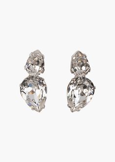 Nadine Earrings -- Crystal – Jennifer Behr LLC False Eyelash Accessories, Shaped Crystals, Luxury Hair Accessories, Petite Style, Jennifer Behr, Luxury Hair, Fine Jewelry Gift, Petite Fashion, Bridal Earrings