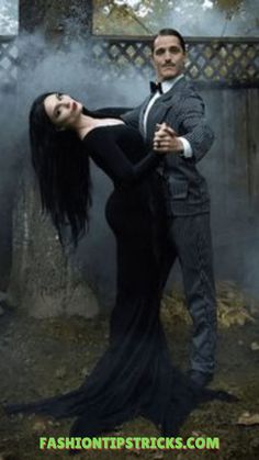 Fancy Couple Halloween Costumes, Dracula And Wife Costume, Scary Halloween Costume Ideas For Couple, Adams Family Couple Costume, Goth Couple Halloween Costume Ideas, Black Couples Halloween Outfits, Maleficent Couples Costume, Duo Horror Halloween Costumes, Dark Halloween Costumes Couples