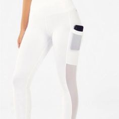 Nwt Fabletics Mila Powerhold Legging Size 2x In An Eggshell Color White Athleisure Yoga Pants For Workout, White Athleisure Yoga Pants For Light Exercise, White Athleisure Yoga Pants, White Yoga Pants For Light Exercise, Eggshell Color, Pant Jumpsuit, Pants For Women, Jumpsuit, Leggings