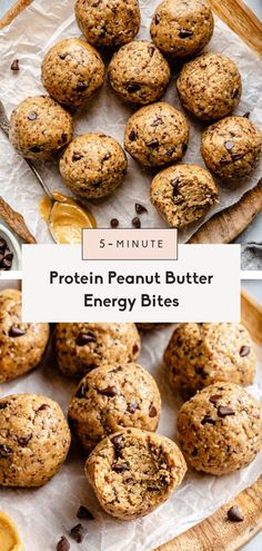 protein peanut butter energy bites on a plate