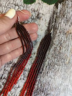 Long red earrings made of Czech beads Length 6.3 inches (16cm) Width 0.4 '' (1cm) Hypoallergenic clasp Handmade Red Beaded Long Drop Earrings, Handmade Red Long Drop Beaded Earrings, Red Dangle Jewelry With Faceted Beads, Red Long Drop Beaded Earrings, Red Dangling Beaded Earrings, Red Long Drop Beaded Earrings As Gift, Red Long Drop Beaded Earrings For Gift, Red Long Drop Earrings With Dangling Beads, Handmade Red Long Drop Jewelry