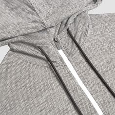 This performance quarter zip pullover in a stylish speckled heather pattern features an adjustable drawstring hood. Beyond warmth and comfort, this garment offers UV50 SPF protection, making it perfect for outdoor activities. Casual Activewear With Drawstring Hood And Half-zip, Casual Half-zip Activewear With Drawstring Hood, Sports Half-zip Activewear With Drawstring Hood, Gray Sporty Sweatshirt With Drawstring, Sporty Gray Sweatshirt With Drawstring, Gray Functional Sweatshirt With Adjustable Hood, Functional Gray Sweatshirt With Drawstring Hood, Gray Outdoor Activewear With Drawstring Hood, Gray Hooded Activewear For Outdoor