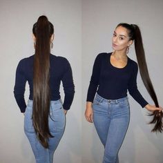 Thick Shiny Hair, Long Shiny Hair, Long Hair Ponytail, Long Silky Hair, Rapunzel Hair, Long Dark Hair, Super Long Hair, Very Long Hair, Silky Hair