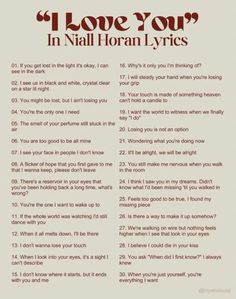 i love you in nail horan lyrics