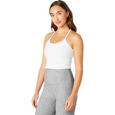 We love wearing the Spacedye Slim Racerback Cropped Tank when stepping onto the mat for yoga class or pulling on holds at the climbing gym. Its slim racerback design lets our shoulders move freely, and the built-in shelf bra keeps us supported while offering a flattering silhouette. Since it boasts a minimalist design with performance-quality material, this top gracefully flows wherever the day takes us. Climbing Gym, Bra Cup Sizes, Winter Gear, Beyond Yoga, Hot Yoga, Shelf Bra, Yoga Class, Yoga Women, High Waisted Leggings