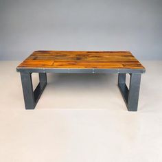 Introduce a touch of sophistication to your living room with The Timber Revival Coffee Table. Crafted with a reclaimed wood table top and sturdy metal legs, this table seamlessly combines style and durability. Elevate your home decor with this exclusive piece that exudes elegance and taste. Heirloum Size: 16" H x 30" L x 24" W | Heirloum The Industrial Timber Revival Coffee Table Metal in Brown Wood | 16" H x 30" L x 24" W | Wayfair Coffee Table Steel, Reclaimed Wood Table Top, Coffee Table Metal, Coffee Table Brown, Reclaimed Wood Table, Industrial Coffee Table, Table Metal, Wood Table Top, Metal Coffee Table