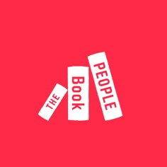 the people book logo on a red background