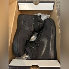 Men’s Size 9.5 Nike Shoes, Never Worn, Excellent Condition Custom Black Leather Sneakers For Outdoor, Nike Shoes Men, Nike Black, Shoes Men, Men's Nike, Black Nikes, Nike Men, Nike Shoes, Athletic Shoes