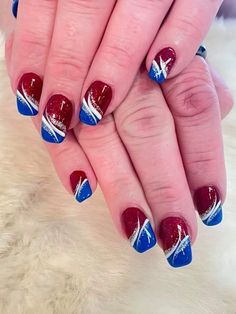 Nail Knapp, 4th Nails, Patriotic Cupcakes