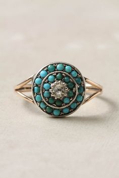 Victorian Turquoise and Diamond Ring. Turquoise And Diamond Ring, Turquoise Diamond Rings, Antique Ring, Turquoise Rings, Victorian Jewelry, Top Drawer, Turquoise Jewelry, Paloma, Lapis Lazuli