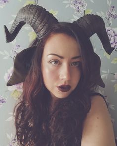 Baphomet Costume, Goat Ears, Amano Yoshitaka, Workshop Illustration, Aries Queen, Fair Outfit, Foam Carving, Dark Beauty Photography