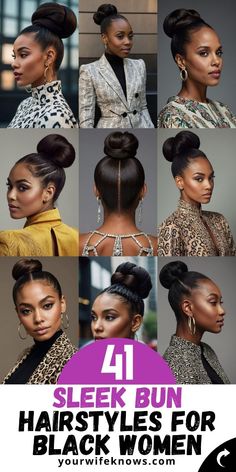 Revolutionize your hairstyle repertoire with the sleek ponytail to high bun transformation guide for black women. This versatile hairstyle guide is your ticket to a world of elegance, offering a seamless transition between two timeless looks. Ideal for those who cherish flexibility in their hairstyling routine, learn the art of effortlessly shifting from a sleek ponytail to a sophisticated high bun. This guide empowers you to embrace the full spectrum of beauty, ensuring a stunning look for any occasion. High Bun For Black Women, Bun For Black Women, Bun Hairstyles For Black Women, Black Women Updo Hairstyles, Natural Hair 4c, Sleek Bun Hairstyles, Hairstyle Guide, Black Hair Bun, High Bun Hairstyles