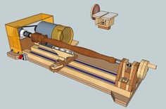 an image of a machine that is working on wood planks and other things to make it