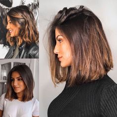 Highlights Summer, Dark Fall, Different Hair, Penteado Cabelo Curto, Brown Hair With Highlights, Haircut For Thick Hair, Medium Hair Cuts