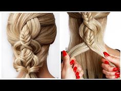 Fishtail Braid Ponytail, Updo Braids Hairstyles, Easy Braided Hairstyle, Shorts Braids, Another Braid, Fishtail Updo, Unique Videos, Updo Braids, Fishtail Braid Hairstyles