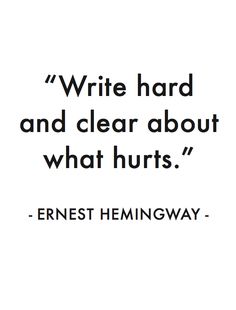 On Writing, Book Writing Tips, Ernest Hemingway, Writing Advice