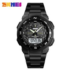 Color: balck white watch Skmei Watch, Sports Fashion Men, Mens Sport Watches, Mens Fashion Watches, Smart Watches Men, Watch Fashion, Waterproof Watch, Outdoor Men, Men's Watches