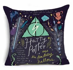 harry potter and the deathly hallows pillow