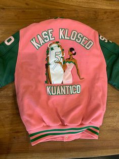 Wondering where you can get an amazing custom varsity jacket? Stuff4GREEKS! Kase Klosed! Every custom order includes: 🎯a free full-color design mock up 🎯unlimited revisions 🎯100% accuracy guarantee  🎯lifetime embroidery guarantee  #D9greeks #nphcgreeks #divine9 #phibetasigma #AphiA #nupe #sigma #sgrho #IotaPhiTheta #blackgreeks #nupes #OmegaPsiPhi #embroidery #greekparaphernalia #greekpara #greeknalia #linejackets #embroideryart #embroiderydesigns #customjackets Alpha Kappa Alpha Line Jacket Designs, Custom Varsity Jackets, Jacket Designs, Skee Wee, Boho Plus Size, Phi Beta Sigma, Omega Psi Phi