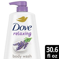 Looking for a skin cleanser that relaxes your skin and senses? From the #1 dermatologist recommended body wash brand, Dove Relaxing Body Wash, relaxes your skin and senses with lavender oil and chamomile while leaving skin soft and smooth. This body wash is sulfate-free and paraben-free with a mild, pH-balanced formula, making it a great body wash for dry skin unlike an ordinary bath soap or cleanser. This gentle skin cleanser is made with millions of MicroMoisture droplets and leaves skin soft Body Wash Collection, Body Wash For Dry Skin, Sulfate Free Body Wash, Lavender Body Wash, Liquid Body Wash, Dove Body Wash, Dove Beauty, Gentle Skin Cleanser, Skin Cleanser