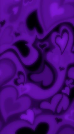 an abstract purple background with hearts