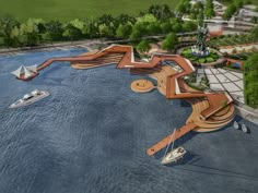 #promenade #landscape #architecture #suroboyo #waterfront #deck #park #zakyumara Promenade Design, Concept Board Architecture, Landscape Architecture Park, Waterfront Architecture, Monumental Architecture, Architecture Design Drawing