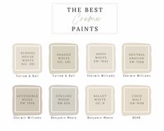 the best home paint colors for every room in your house, from neutral to white