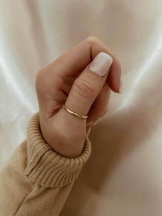 Back to the basics with our simple gold band - the one that goes with everything and makes the perfect stacker ring. 14k gold filledBand width: 1.6 mm Made to order. Please allow 7 business days for processing. Simple Gold Band, Pearl Stacking Ring, Gemstone Stacking Ring, Gold Rings Simple, Stacker Rings, Rings Handmade, Simple Ring, Gold Filled Ring, Handmade Rings