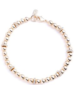 From Lauren Ralph Lauren&#x2C; this line bracelet features: Gold tone hardwareLobster claw closureApprox. 7.5" lengthImported. Jewelry Accessories Ideas, Accessories Ideas, Bracelet Ideas, Gold Crystal, Timeless Jewelry, Dillard's, Accessories Jewelry, Lauren Ralph Lauren, Wedding Ring