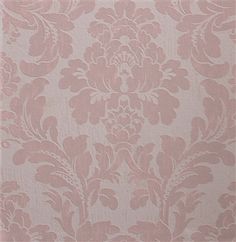 a pink and white wallpaper with an ornate design on the back side of it