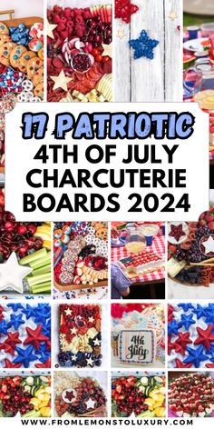 patriotic fourth of july decorations and crafts with text overlay that reads 17 patriotic 4th of july