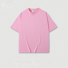 Tee Over Size, Pink Tee, Basic Tee, Outfits Summer, Branded T Shirts, Pink Rose, Clothing Brand, Fall Outfits, Shirt Designs